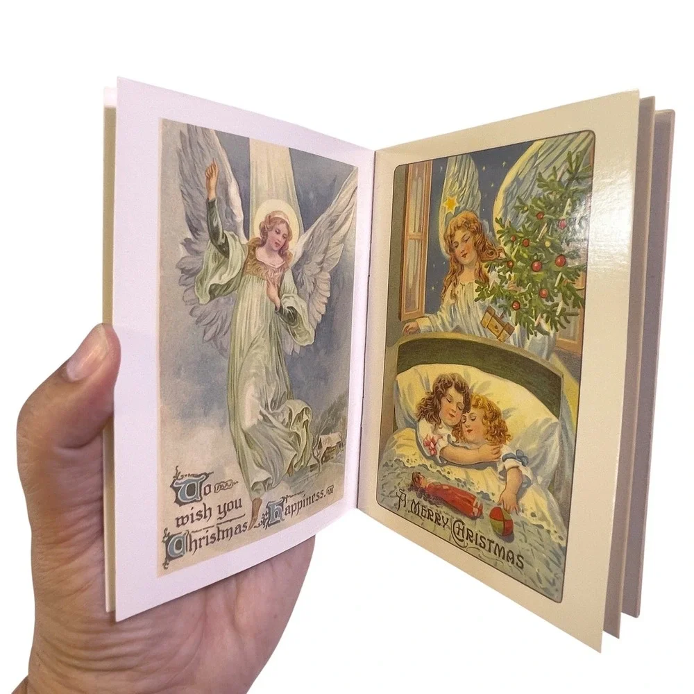 Dover Six Christmas Angels Cards Maggie Kate OS Cream Excellent Vintage Style